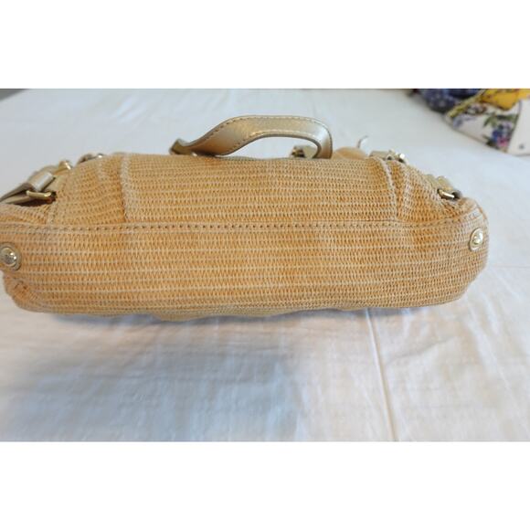 Michael Kors Gansevoort Cognac Leather Satchel Tote Summer Bag - Picture 8 of 10